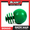 Doggo Snow Man (Green) Ultra Tough Rubber Dog Toy And Can Put Dog Treats Inside