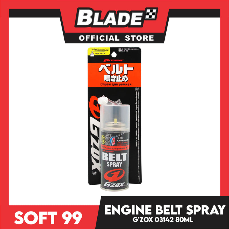 Soft99 G'zox Engine Belt Spray 80ml Protection And Deterioration Prevention Of Rubber 03142