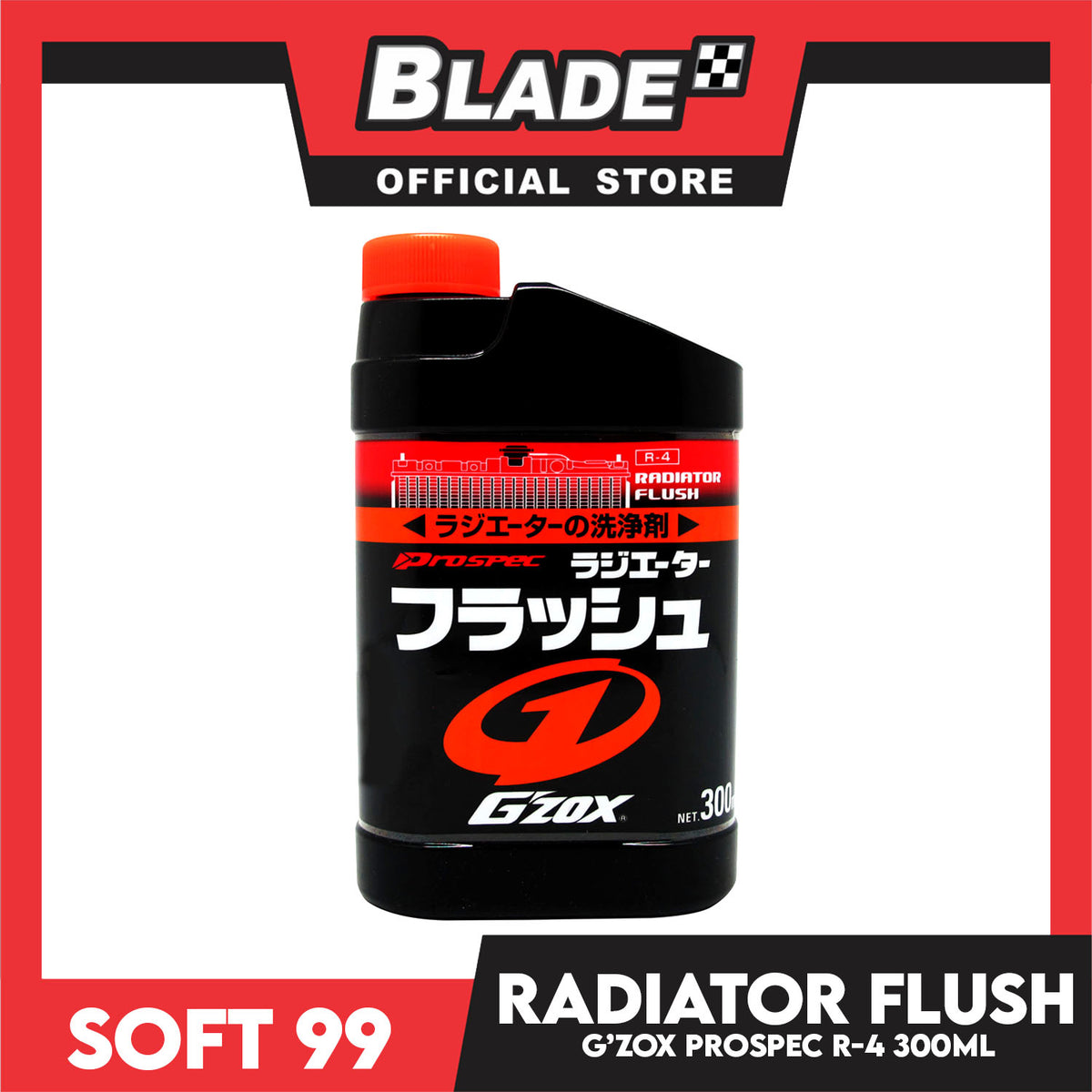 Soft99 G'zox Radiator Flush 300ml Powerfully Removing Rust, Stubborn Dirt And Other Unwanted R-4