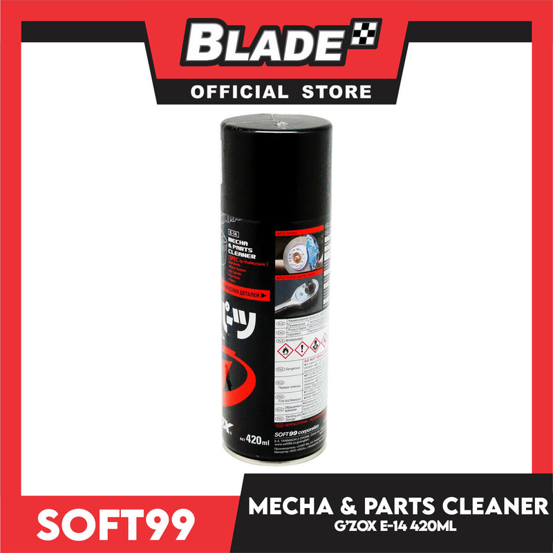 Soft99 G'zox Mecha And Parts Cleaner 420ml Ideal For Maintenance Of Mechanical Parts And Tools E-14