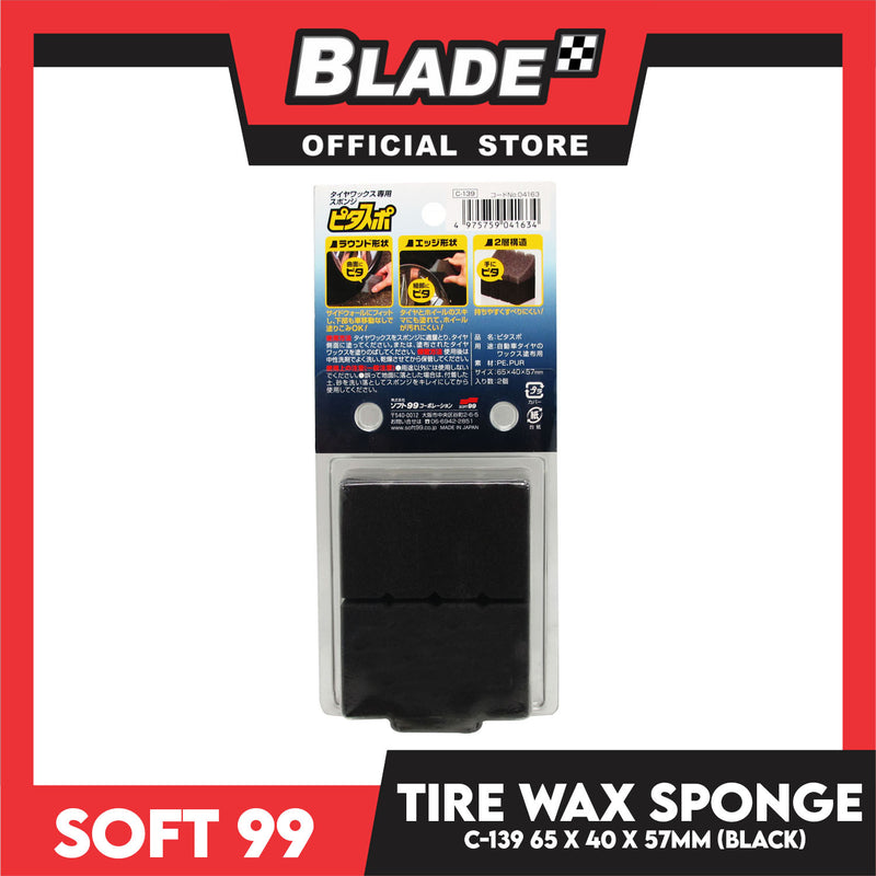 Soft99 Tire Wax Sponge Pitasupo Set of 2pcs. Tyre Dressing Applicators