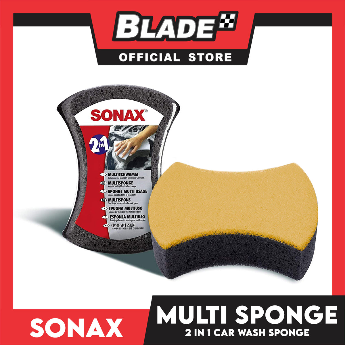 Sonax Multi Sponge 2-in-1 Car Waash Sponge