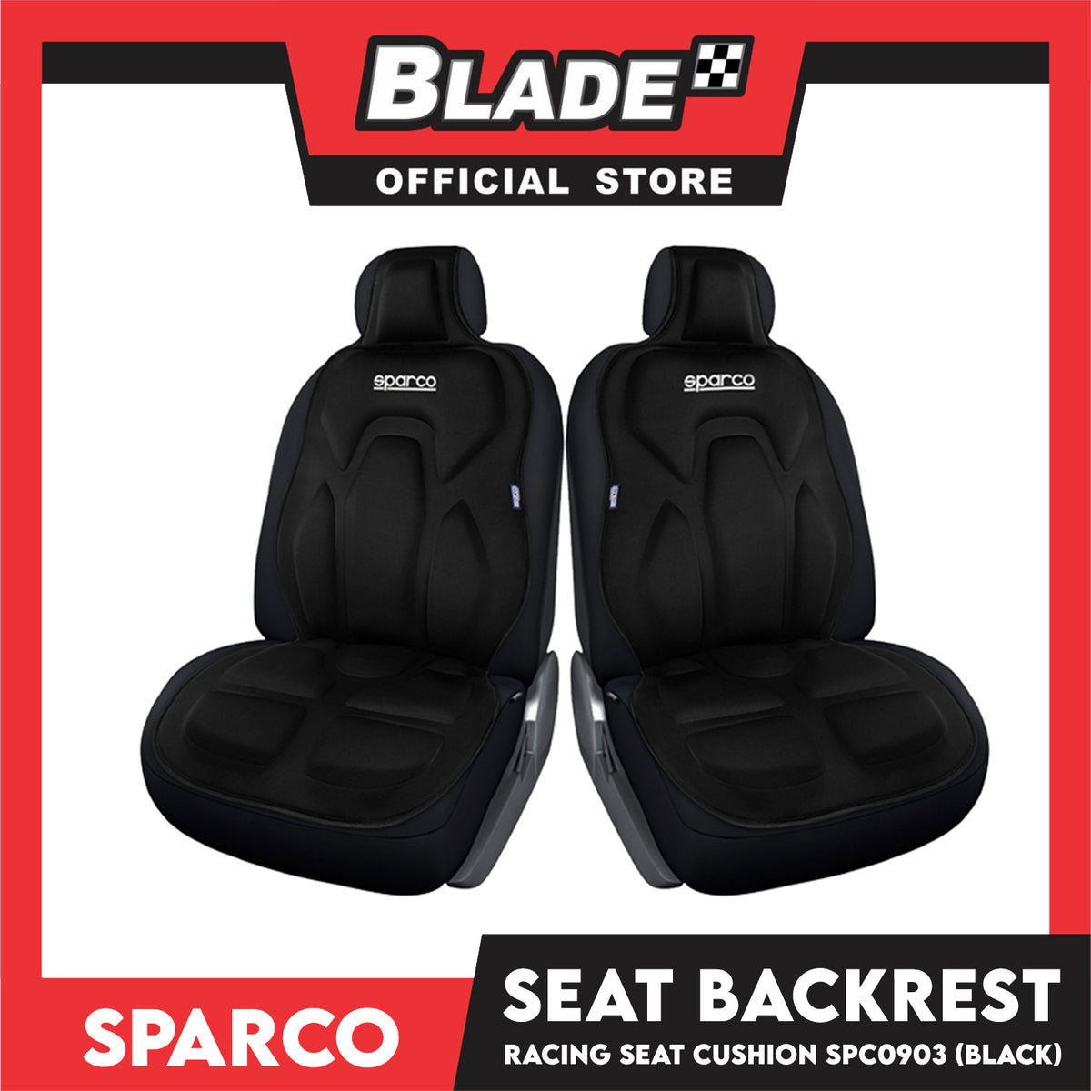 Sparco SPC0903 Racing Backrest (Black)