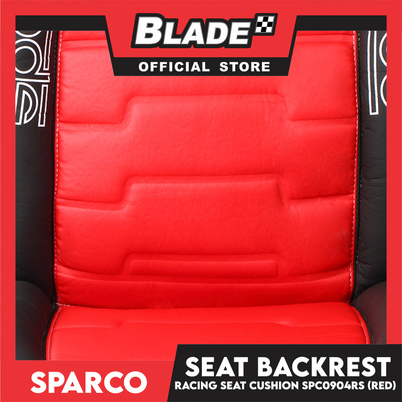 Sparco Car Seat Backrest, Seat Cushions SPC0904RS (Black/Red) Universal Size For All Cars
