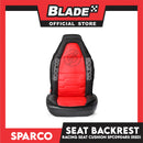 Sparco Car Seat Backrest, Seat Cushions SPC0904RS (Black/Red) Universal Size For All Cars