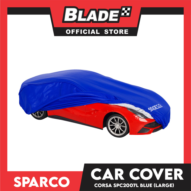 Sparco Car Cover SPC2007L (Large) Blue Color