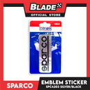 Sparco SPC4203 Corsa Emblem Sticker (Silver/Black)