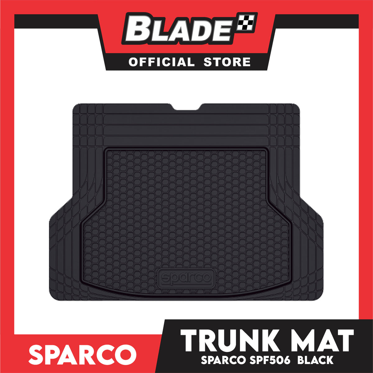 Sparco Trunk Mat SPF506 PVC 120 x 80cm Black