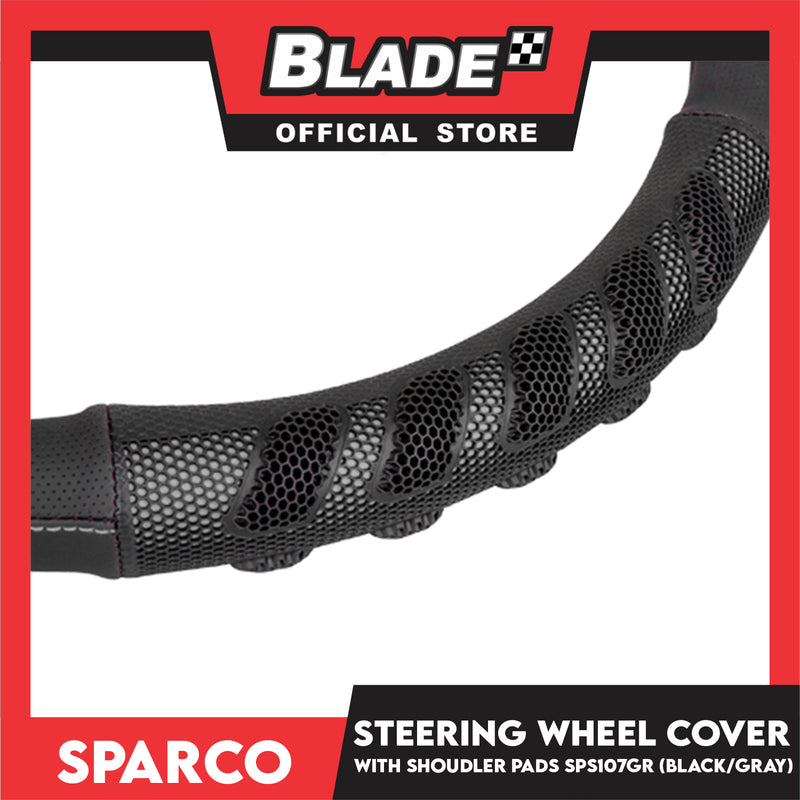 Sparco Steering Wheel Cover And Shoulder Pads (Black) SPS107GR