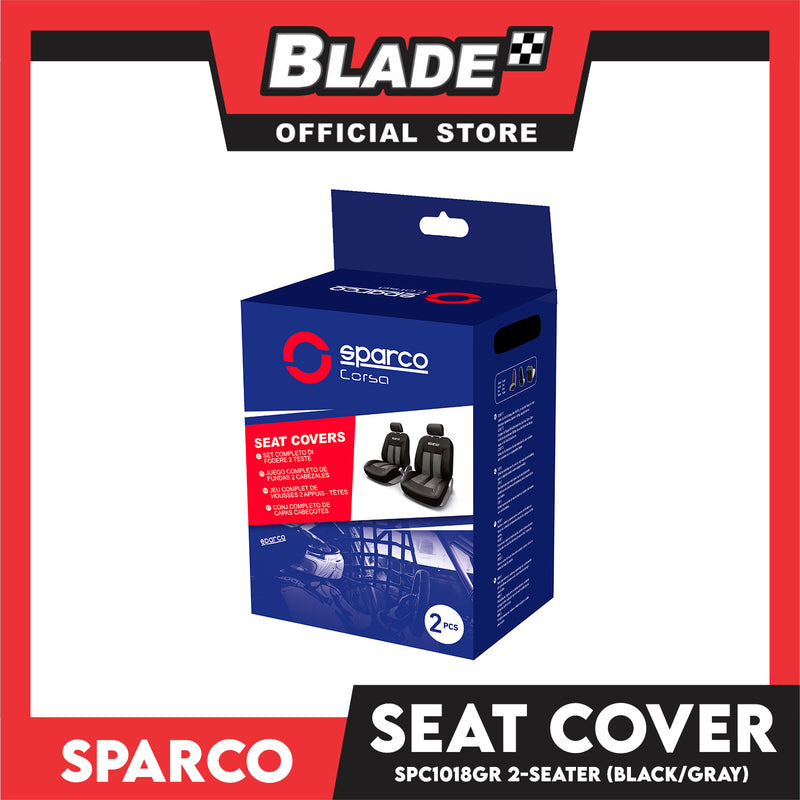Sparco SPC1018GR Seat Cover (Grey/Black)