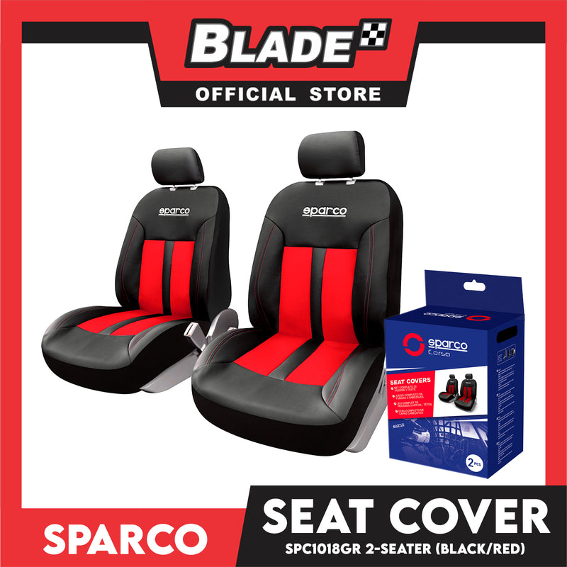 Sparco Seat Cover SPC1018RS (Red/Black)