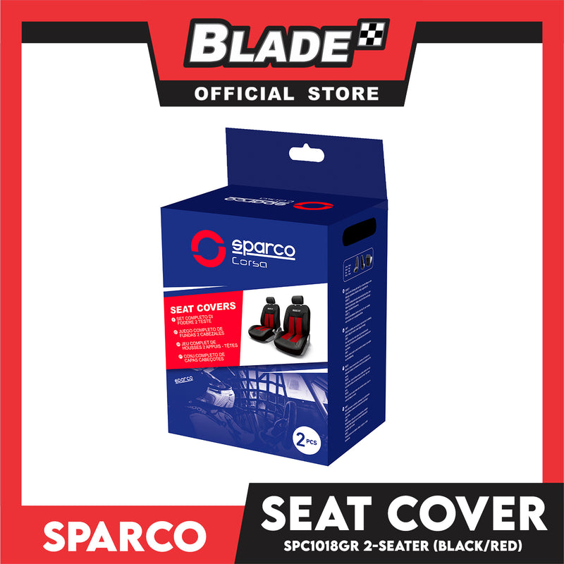 Sparco Seat Cover SPC1018RS (Red/Black)