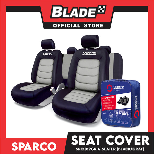 Sparco Seat Cover SPC1019GR (Gray/Black) 4-Seater