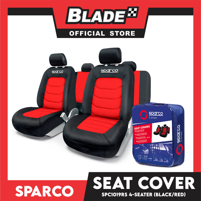 Sparco Seat Cover SPC1019RS (Red/Black)