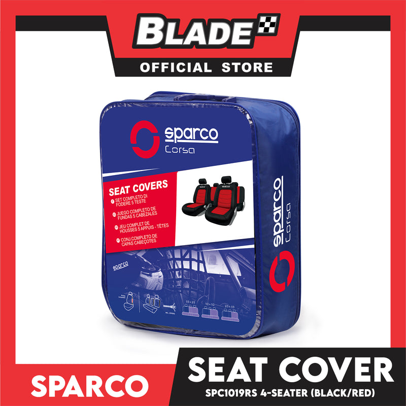 Sparco Seat Cover SPC1019RS (Red/Black)