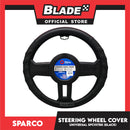 Sparco Steering Wheel Cover SPC1117BK (Black) for Toyota, Mitsubishi, Honda, Hyundai, Ford, Nissan, Suzuki, Isuzu, Kia, MG and more