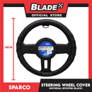 Sparco Steering Wheel Cover SPC1117BK (Black) for Toyota, Mitsubishi, Honda, Hyundai, Ford, Nissan, Suzuki, Isuzu, Kia, MG and more