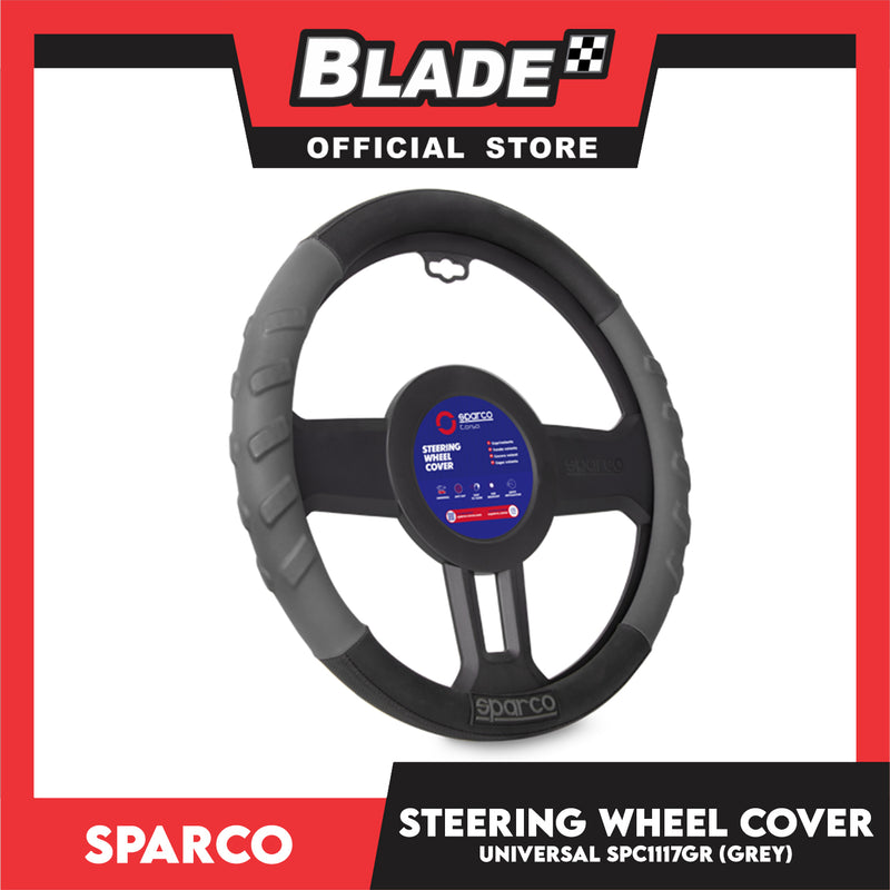 Sparco Steering Wheel Cover SPC1117GR for Toyota, Mitsubishi, Honda, Hyundai, Ford, Nissan, Suzuki, Isuzu, Kia, MG and more