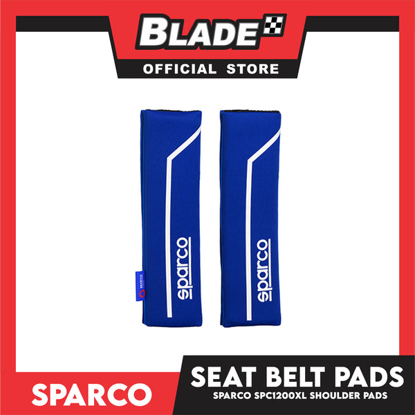 Sparco SPC1201XL Shoulder Pad, Set of 2 (Black/Blue)