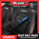 Sparco Seat Belt Pads, Shoulder Pads Set of 2pcs SPC1201 (Black/Blue)