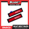 Sparco Seat Belt Pads, Shoulder Pads Set of 2pcs SPC1203XL (Black/Red)