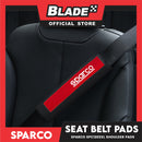 Sparco Seat Belt Pads, Shoulder Pads Set of 2pcs SPC1203XL (Black/Red)