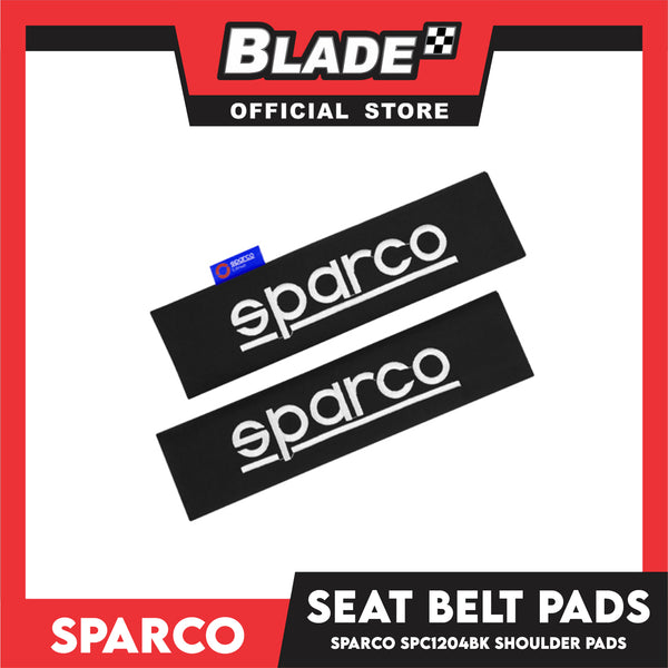 Sparco Seat Belt Pads, Shoulder Pads Set of 2pcs SPC1204BK (Black)