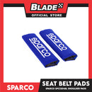 Sparco Seat Belt Pads, Shoulder Pads Set of 2pcs SPC1204BL (Blue)