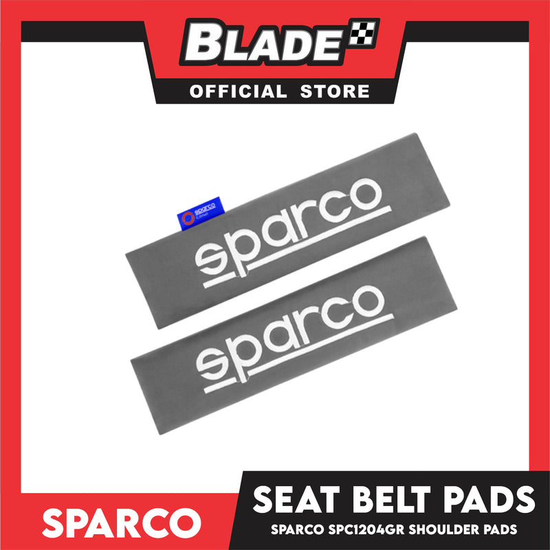 Sparco Seat Belt Pads, Shoulder Pads Set of 2pcs SPC1204GR (Grey)