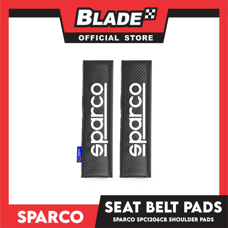 Sparco Seat Belt Pads, Shoulder Pads Set of 2pcs SPC1206CB (Carbon)