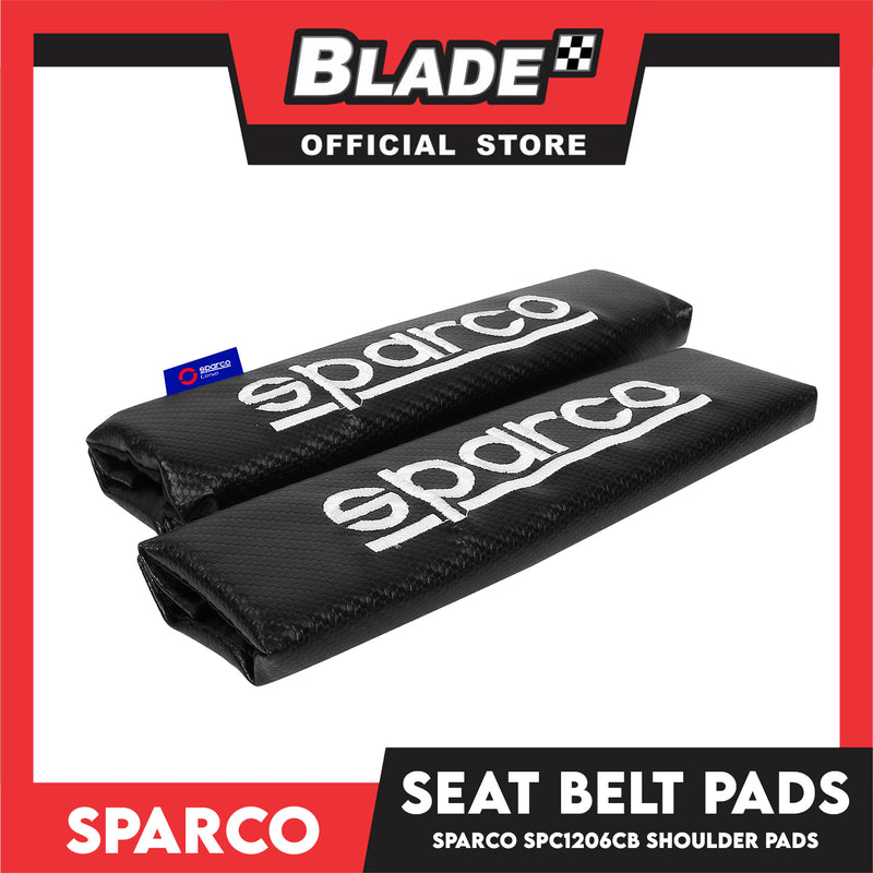 Sparco Seat Belt Pads, Shoulder Pads Set of 2pcs SPC1206CB (Carbon)