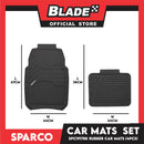 Sparco Car Mats Set Of 4pcs Universal And Quick Installation SPC1917BK (Black) Rubber And Durable