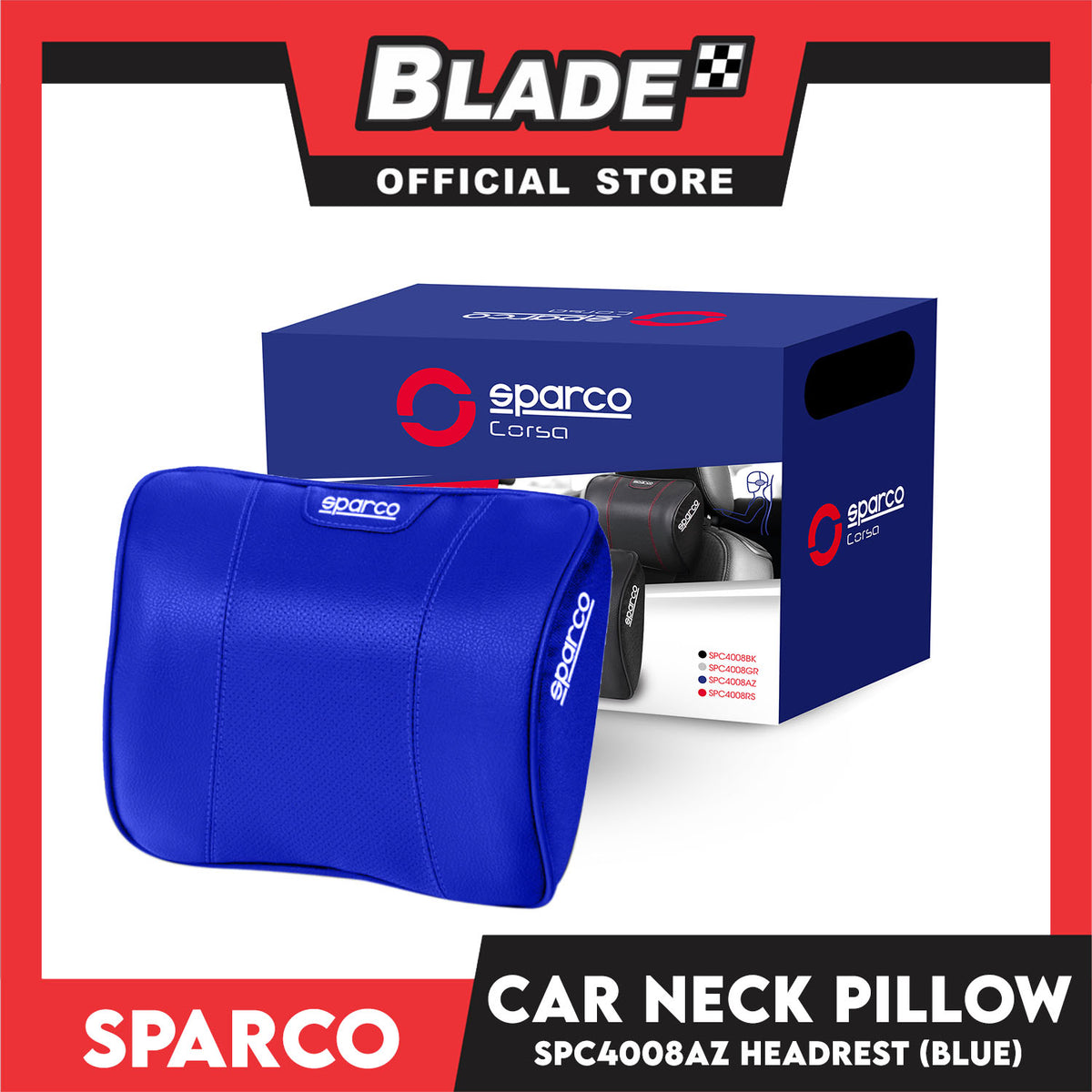 Sparco Corsa Neck Pillow SPC4008AZ (Blue)
