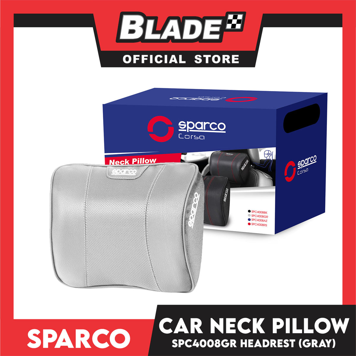 Sparco Corsa Neck Pillow SPC4008GR (Gray)