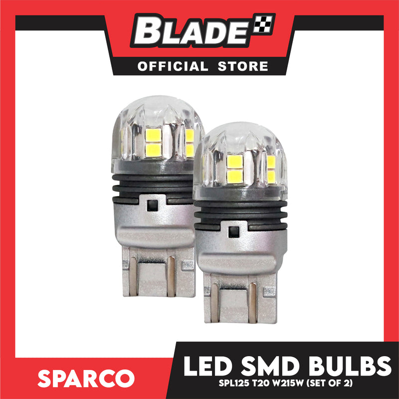 Sparco Led Smd Bulbs SPL125 T20 W215W (Set of 2) Use for Turning, Brake & Back-up Light