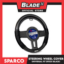 Sparco Corsa Steering Wheel Cover SPS121GR (Black With Gray) Universal Fit for Toyota, Mitsubishi, Honda, Hyundai, Ford, Nissan, Suzuki, Isuzu, Kia, MG and more