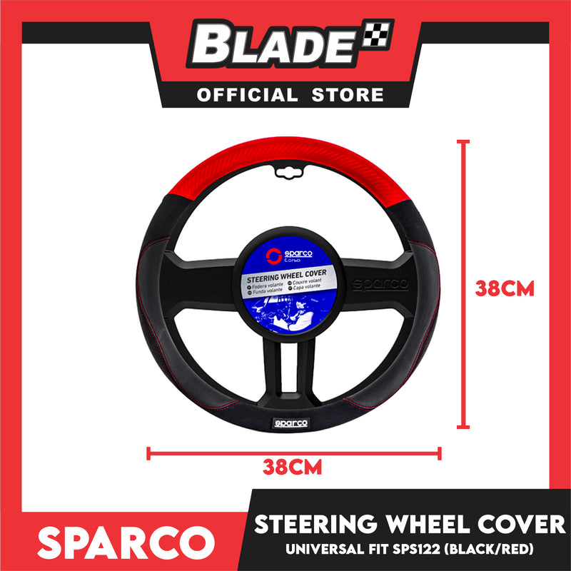 Sparco Corsa Steering Wheel Cover SPS122 (Black With Red)