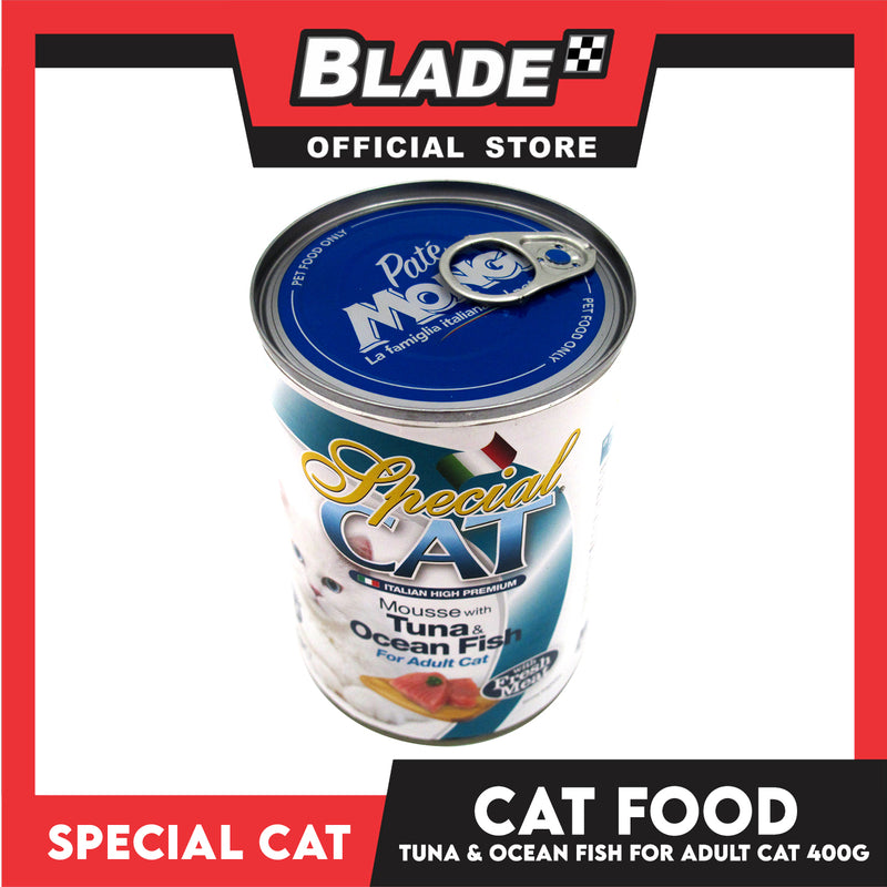 Monge Special Cat Mousse 400g (Tuna and Ocean Fish) Cat Wet Food, Cat Canned Food