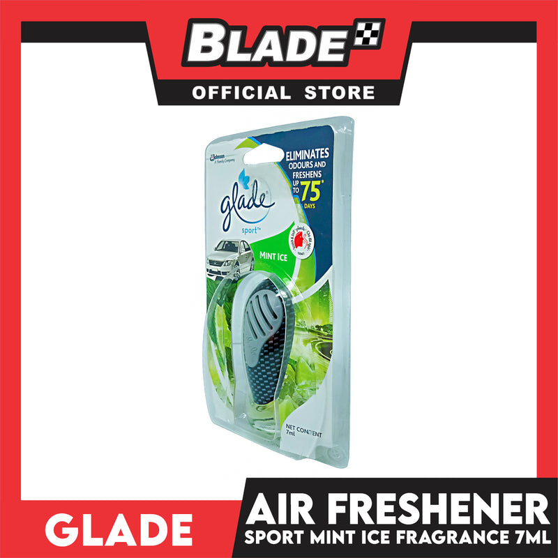 Glade Sport Primary Car Air Freshener 7ml (Mint Ice)