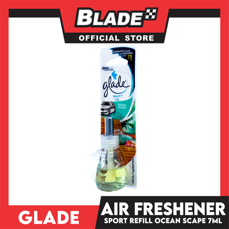 Glade Sport Refill, Car Air Freshener 7ml (Ocean Escape)