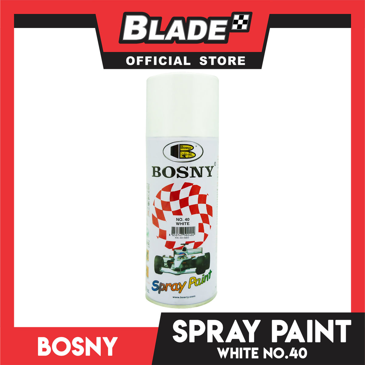 Bosny Spray Paint No.40 300g. (Gloss White)