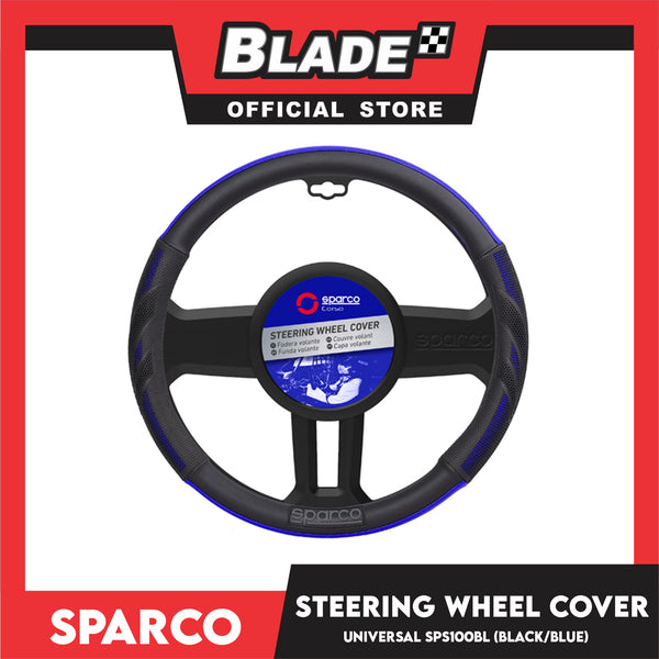 Sparco Steering Wheel Cover SPS100BL (Black/Blue) 38cm