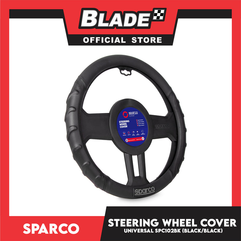 Sparco Steering Wheel Cover SPS102BL (Blue) 38cm for Toyota, Mitsubishi, Honda, Hyundai, Ford, Nissan, Suzuki, Isuzu, Kia, MG and more