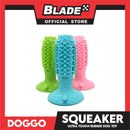 Doggo Squeaker Thick Rubber Material for Pet Teeth Cleaning, Chewing, Fetching (Green)