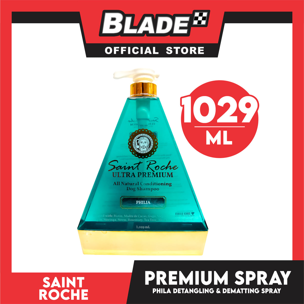Saint Roche Ultra Premium All Natural Conditioning 1029ml (Philia) Dog Shampoo