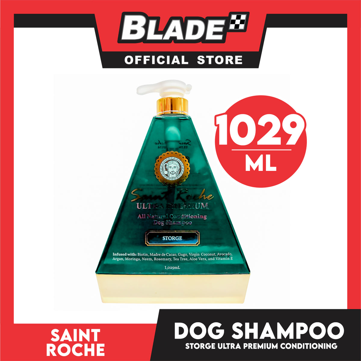 Saint Roche Ultra Premium All Natural Conditioning 1029ml (Storge) Dog Shampoo