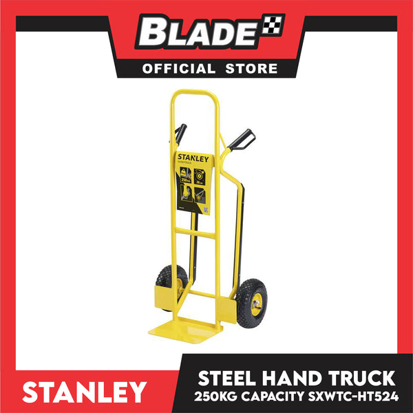 Stanley Steel Hand Truck HT-524 Steel Load (250kg) Trolley, Push Cart, Steel Hand Truck for Warehouse, Distribution and Delivery Use (Yellow)