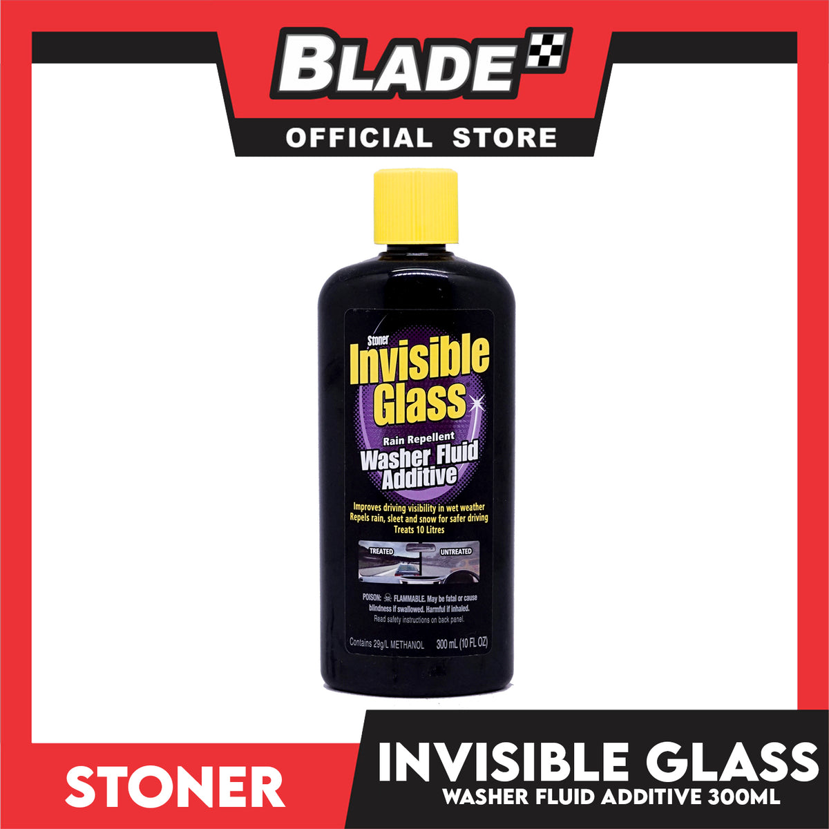 Stoner 91319 Invisible Glass Rain Repellent Washer Fluid Additive 300ml