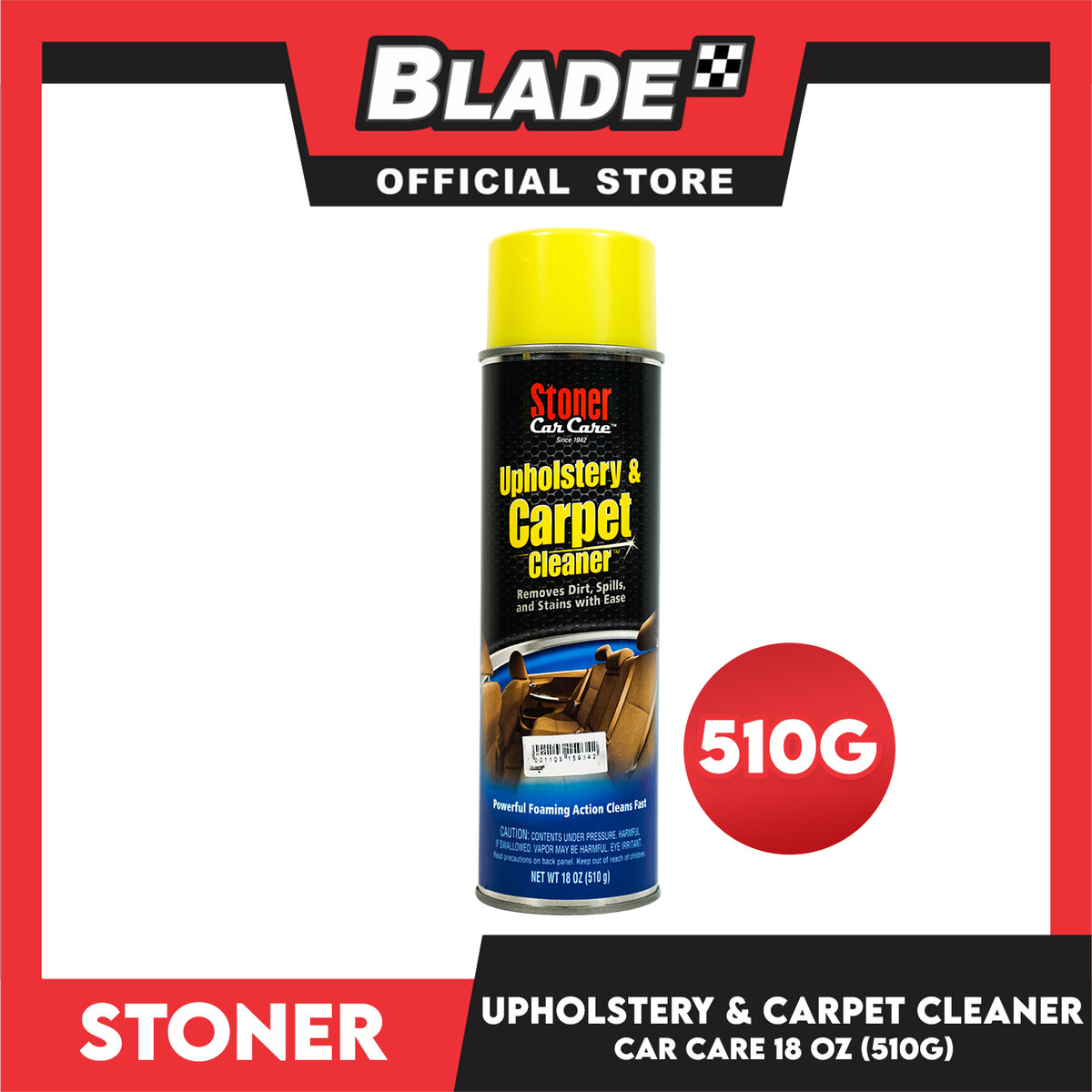 Stoner 91144 Upholstery & Carpet Cleaner 18oz (510g)