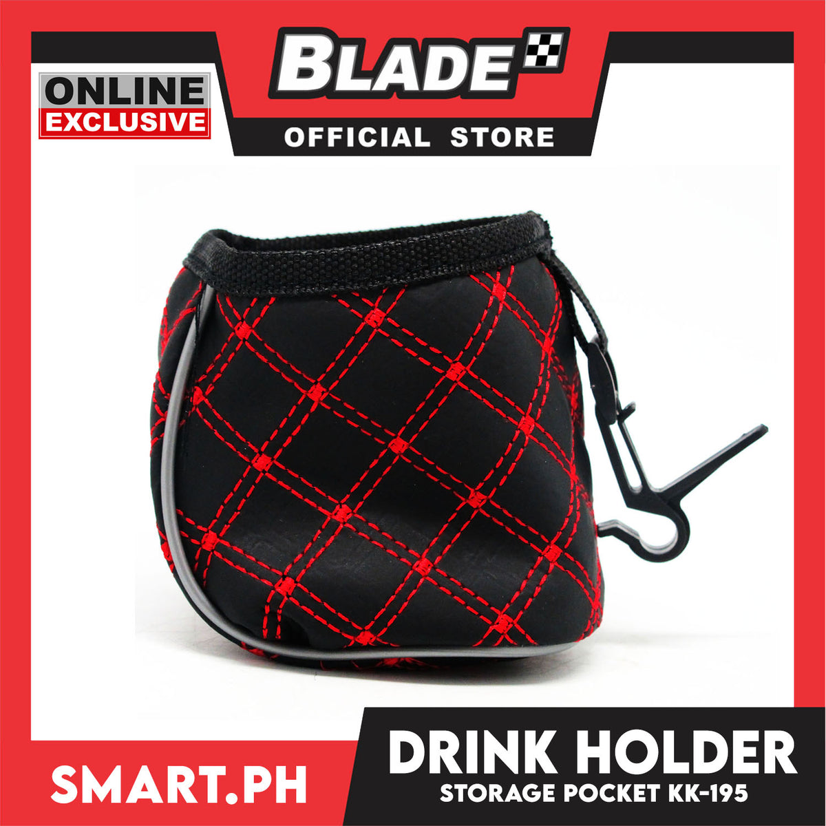 Drink Holder/ Storage Pocket KK-195 (Black)